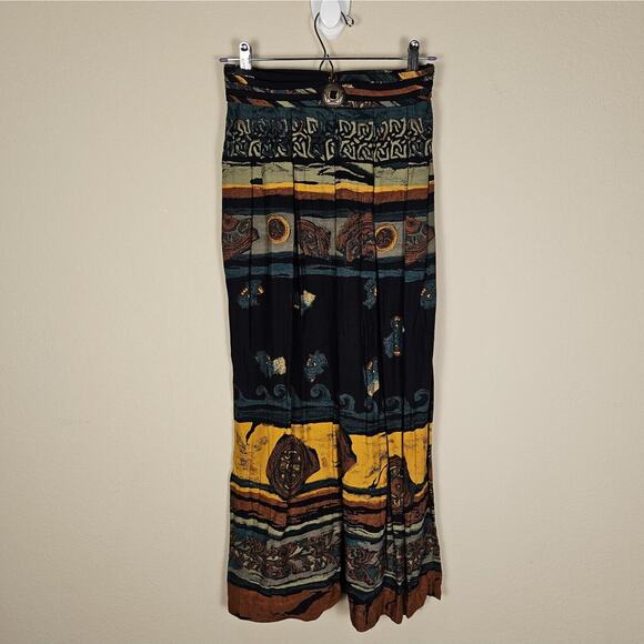 VTG 80s 90s Southwestern In Group Ltd Skirt Jacket Womens M Bohemian Fringe USA - Picture 10 of 16